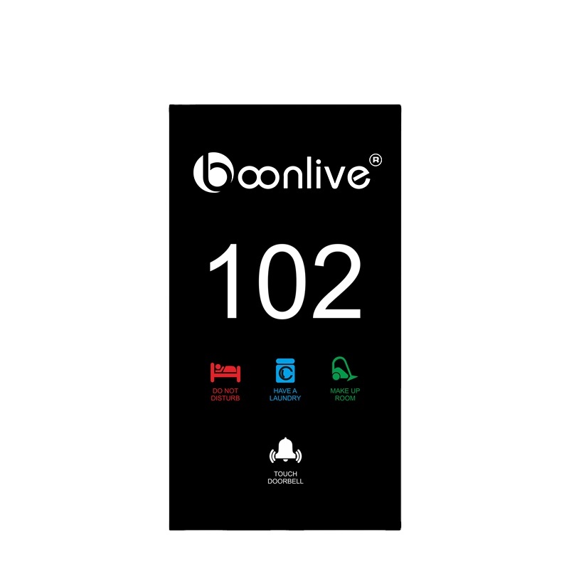 Дверные таблички Boonlive из нержавеющей стали в металлическом корпусе для квартиры и офиса с беспроводным светодиодным номером