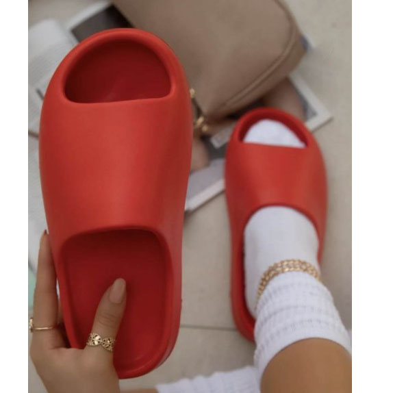 Прямая поставка, детские тапочки, розовые, красные, yeezy, тапочки yezzy, красочные для женщин и дам