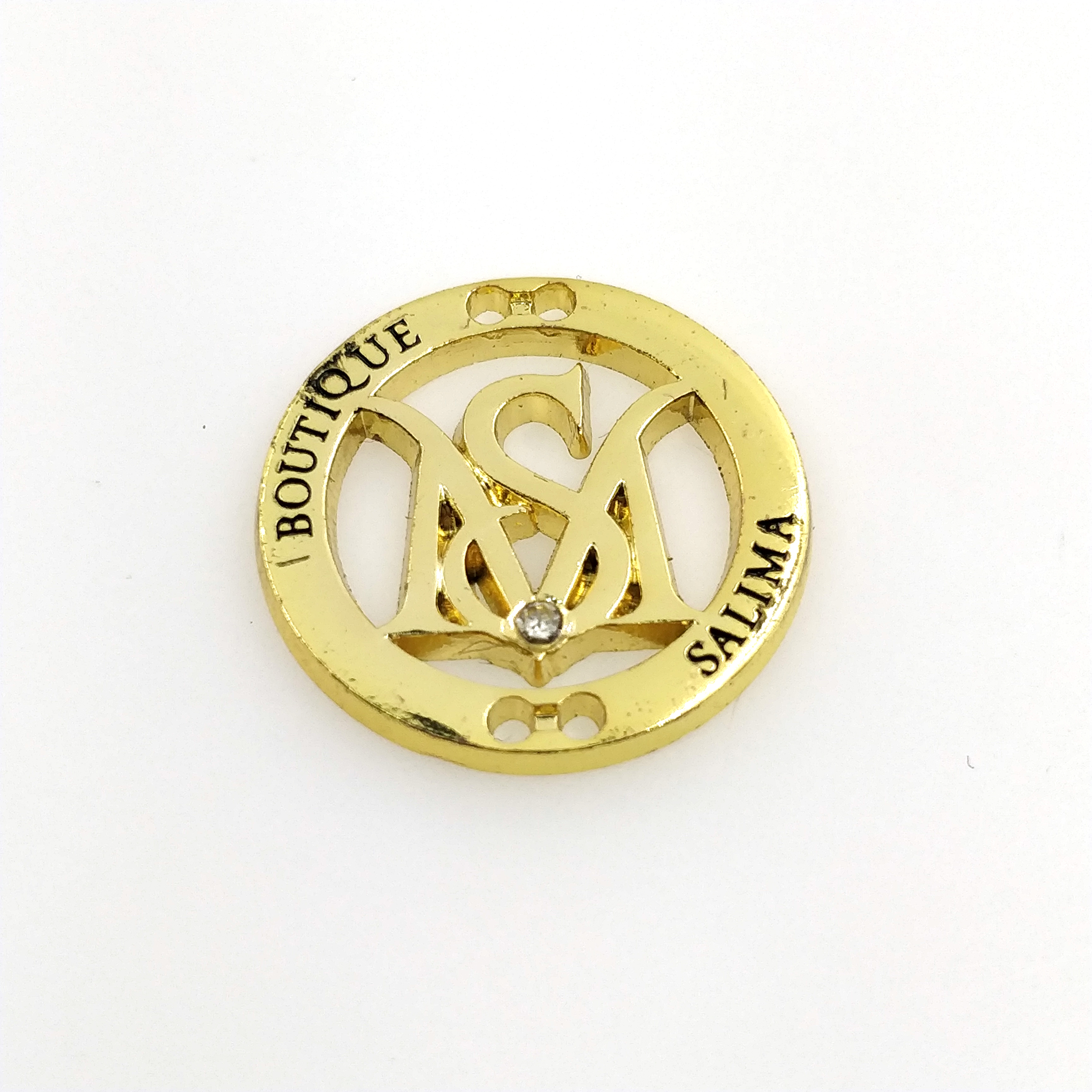 Clothing accessories personalized metal label metal tag for swimsuit