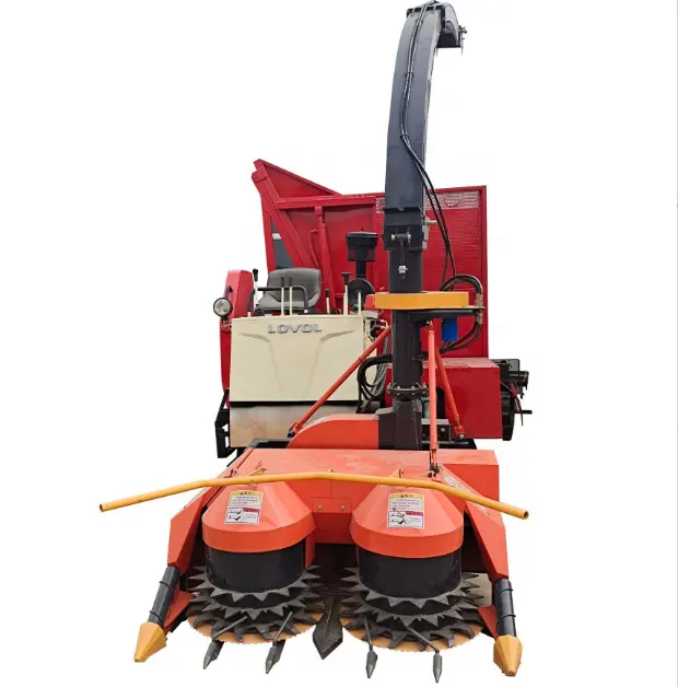 Track type tire type crop corn straw harvester Disk type silage harvester Rotary feed chopper