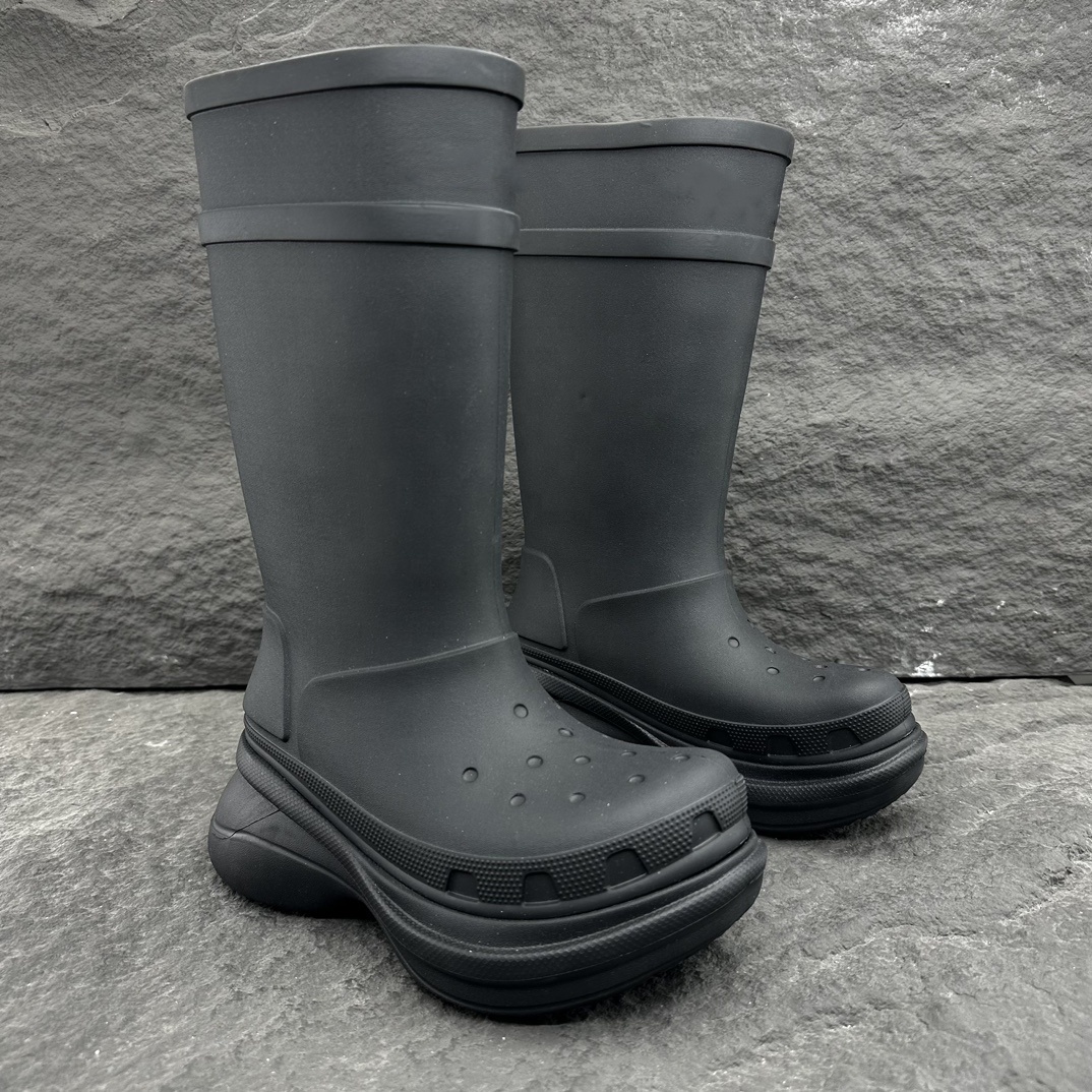 Top Quality Women's Designer Luxury Boots Knee High Boot Flat Platform Rain Boots