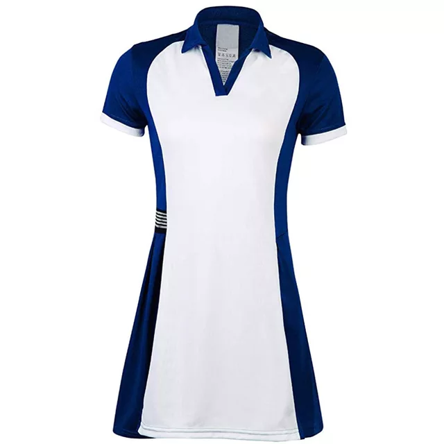 custom golf school student girls outfit sportswear white color children kids youth tennis dress