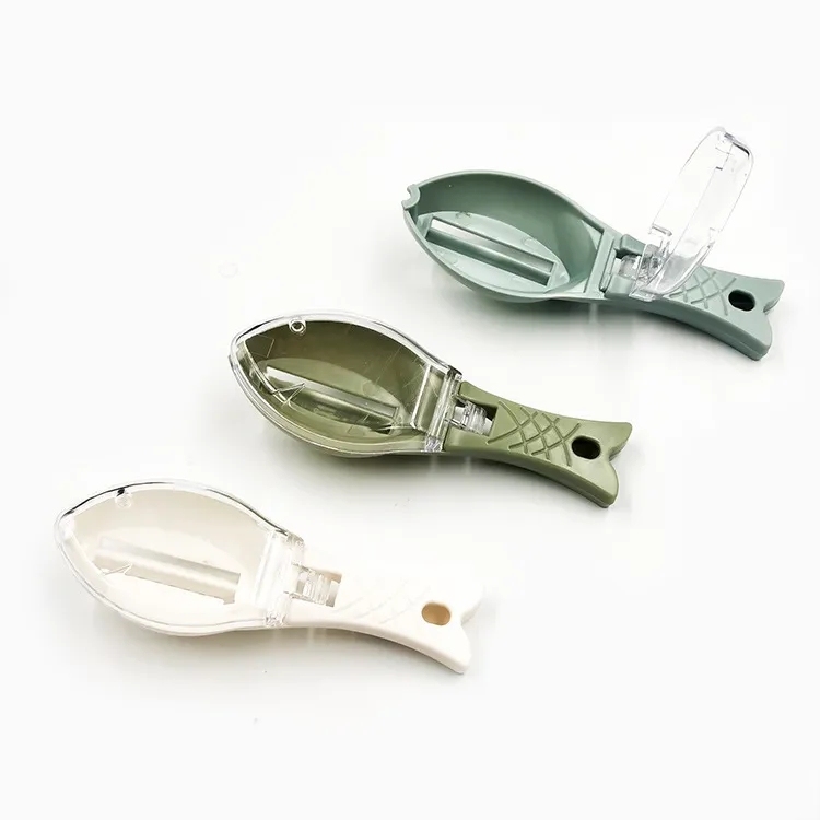 Fish Skin Brush Scraping Fish Scale Brush Grater Quick Disassembly Knife Cleaning Peeling Skin Scraper Fish Scaler