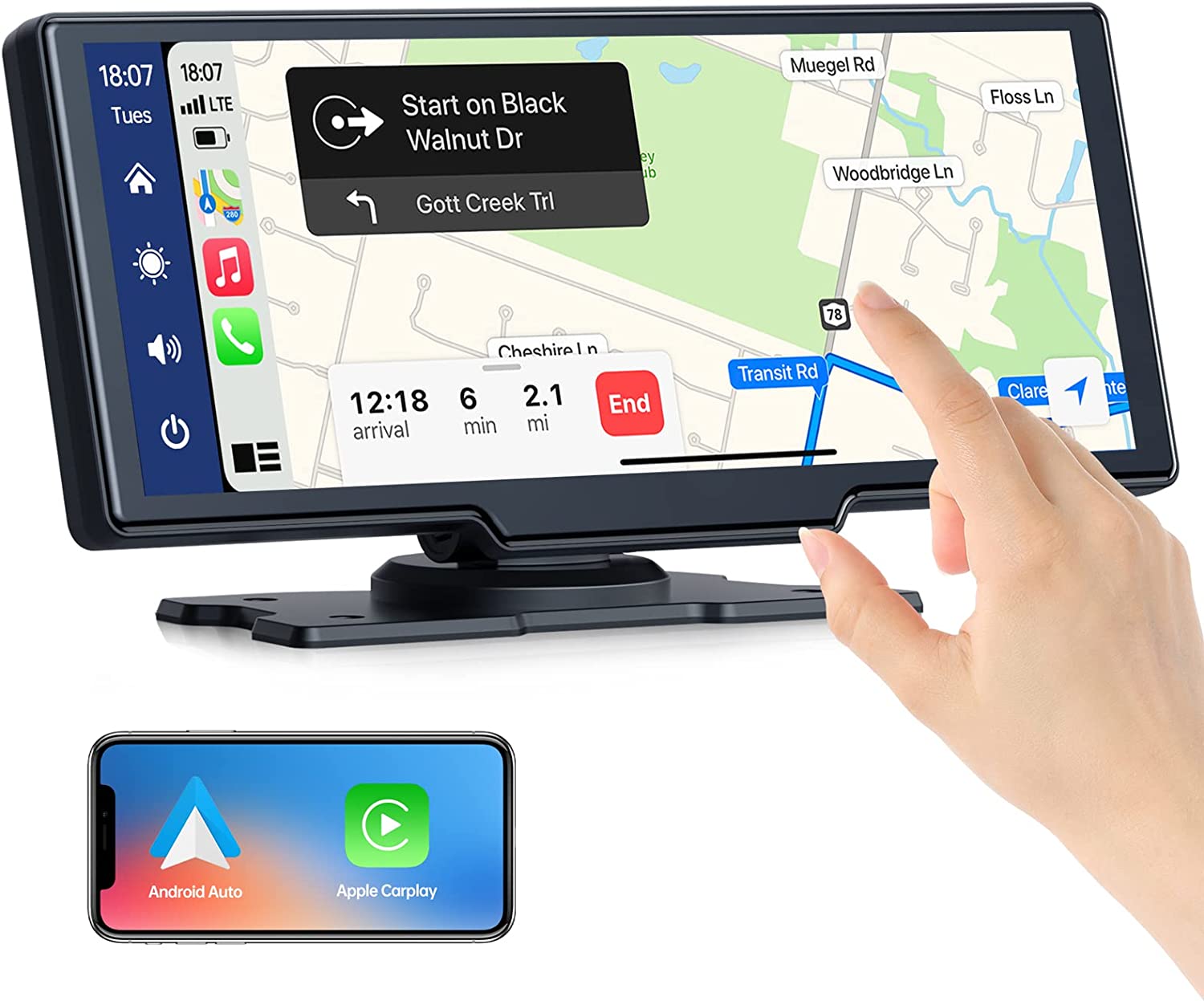 Универсальный Автомобильный мультимедийный плеер 10,26 дюймов DSP GPS Wi-Fi емкостный сенсорный экран CarPlay DVR стерео Android Автомагнитола
