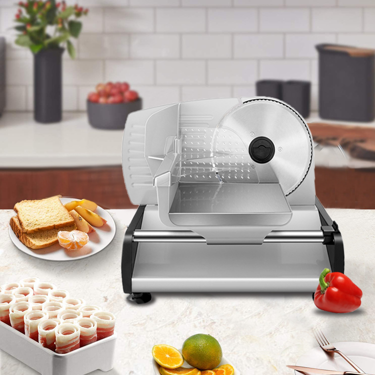 High-end and elegant commercial aluminum alloy and stainless steel fresh meat cutting machine