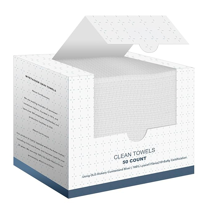 OEM 00% Biobased, Disposable Face Towels for Sensitive Skin, Super Soft Biodegradable Makeup Remover Wipes, Facial Washcloth