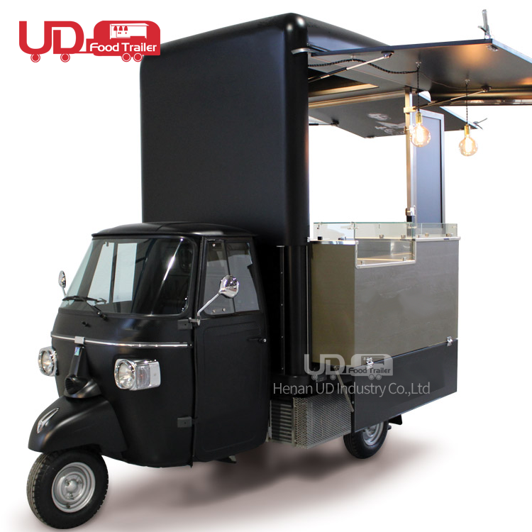 Миниатюрный Электрический грузовик Piaggio, уличная продажа, мобильные тележки для пиццы, закусок, льда
