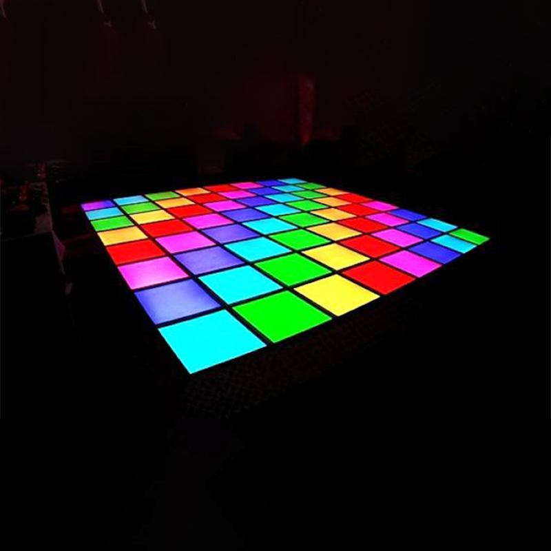 Interactive Props Disco Stage Professional Effect Tempered Glass 3d Led Dance Floor Tile Lamp with High Quality and Cheap Price