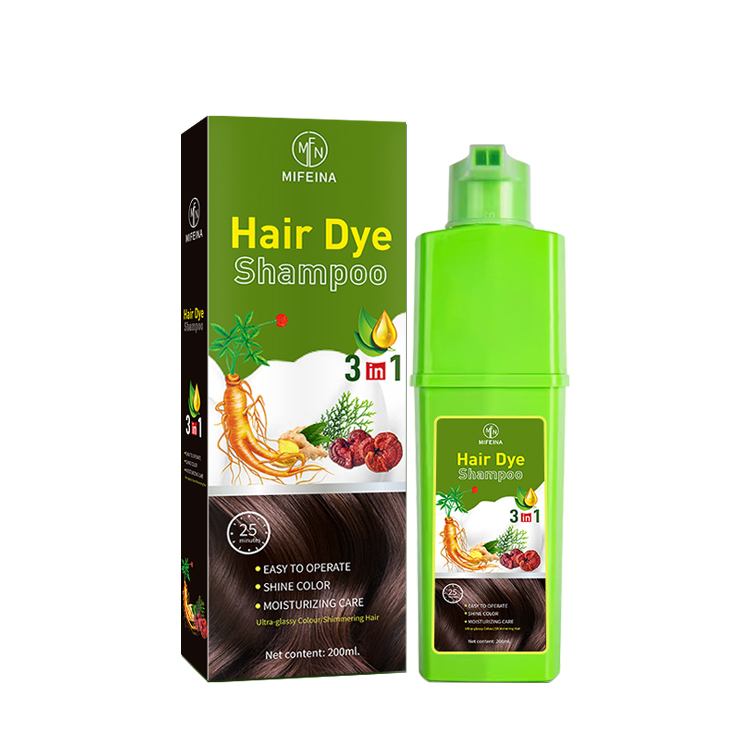 Factory Wholesale Hair Styling Products Cosmetics Herbal Hair Dye Shampoo