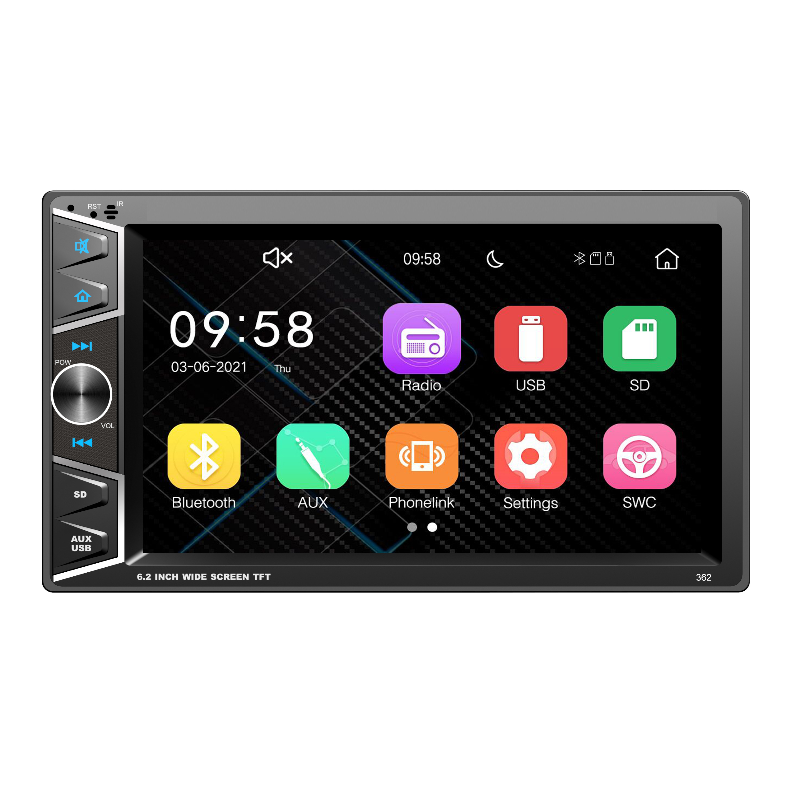 6.2inch 2DIN WINCE SYSTEM CAR AUDIO MP3 MP4 MP5 PLAYER FOR UNIVERSAL CAR