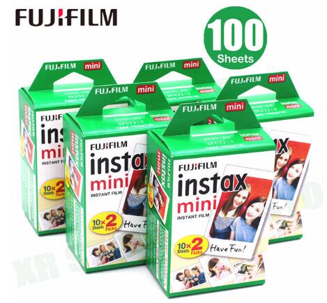 100 листов Fuji Fujifilm instax mini 9 8 пленок белые края пленки для мгновенной мини 9 8 7s 25 50s 9 90 камера Sp-2 фотобумага