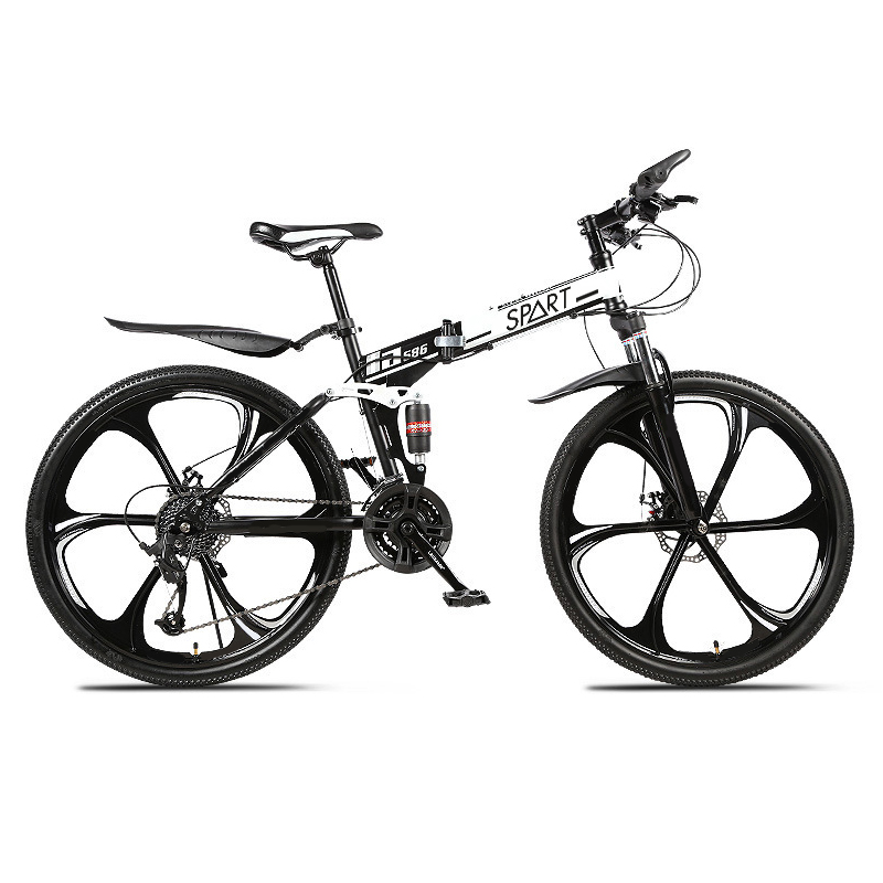 Manufacturer cross-country mountain bike variable speed double shock absorber bicycle folding mountain bike