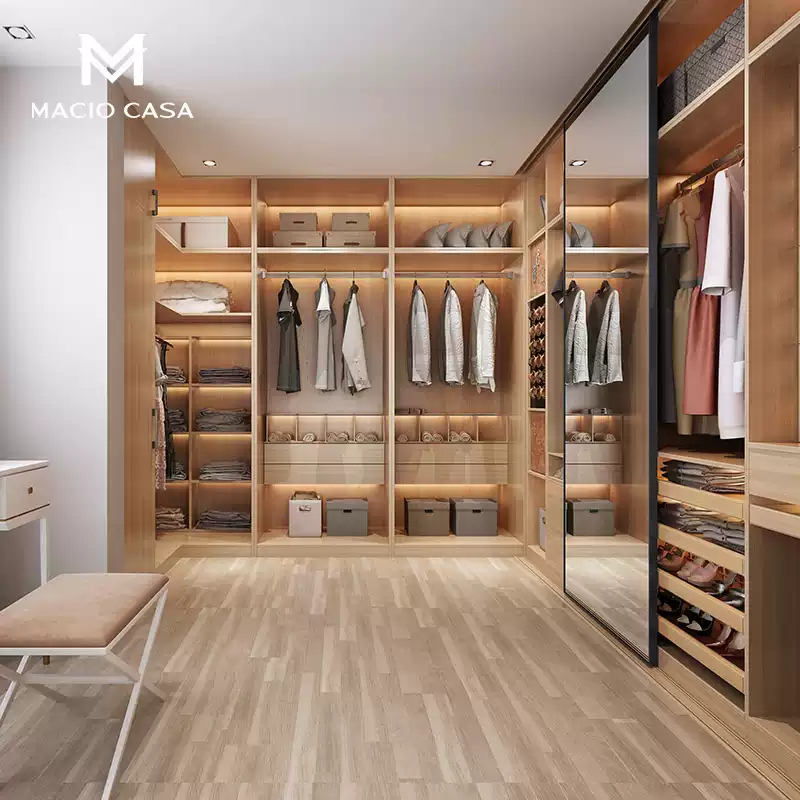 Cloakroom Bedroom Walk In Wardrobe Home Use Dressing Room Wardrobe Cabinet Closet Furniture