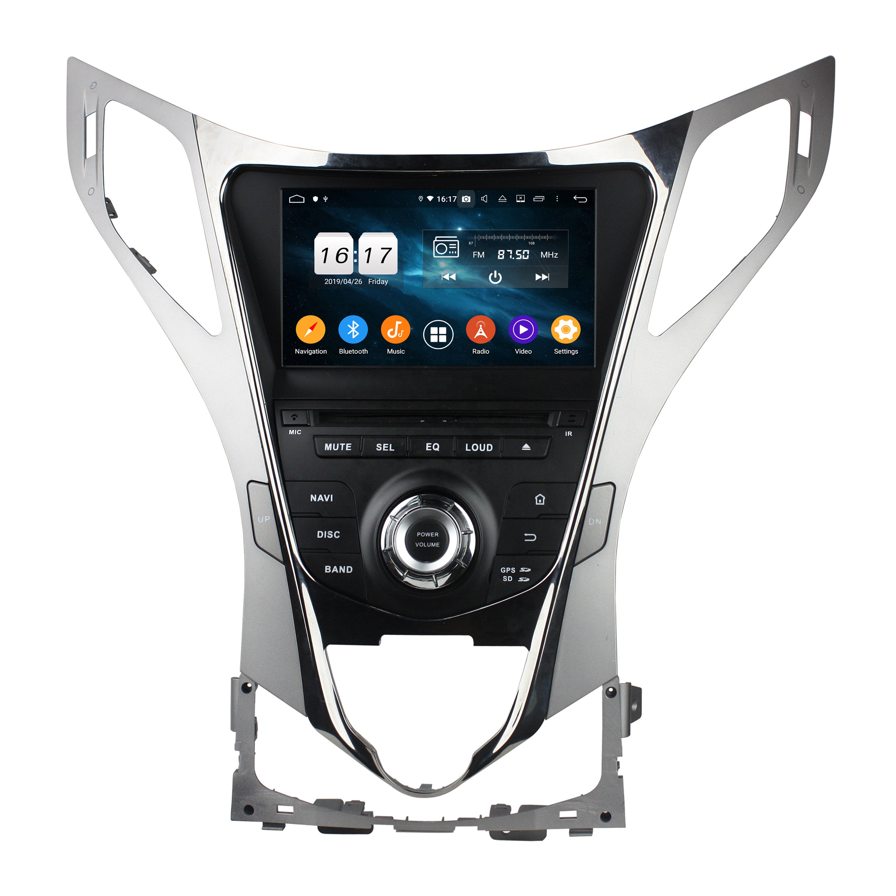 KD-8068 Android 10 8 дюймов Автомобильный мультимедийный DVD авто видео радио плеер для AZERA Величие Гран-HG I55 2011-2012 GPS навигация