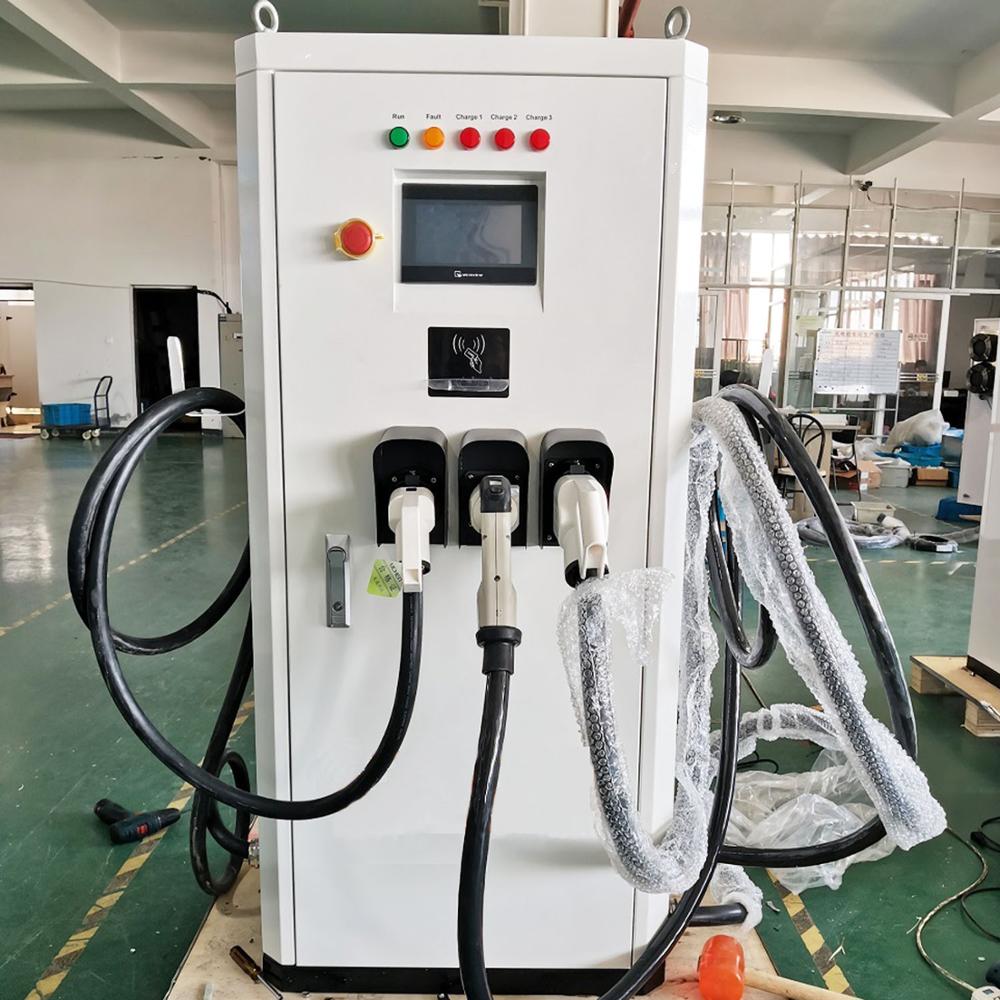 Одобрено CE 50 кВт DC CCS и Chademo с электрическим зарядным устройством переменного тока 43,5 кВт, 3-в-1, зарядное устройство для электромобилей