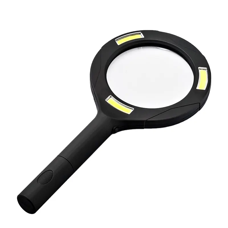 Lighted Handheld Magnifier COB LED 3X Magnifying Glass