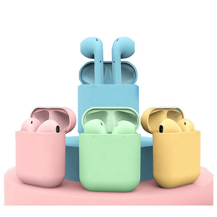 Оригинальные наушники Inpods 12 TWS с выдвижным окошком macarons наушники 3-го поколения