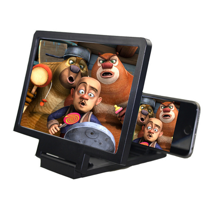 Новый 3D увеличитель экрана мобильного телефона увеличительное стекло HD Автомобильный стенд для видео складной экран увеличенные защита глаз держатель