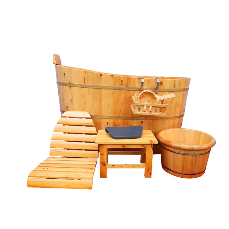 cheap price solid wood bathroom adult custom size standing  bathtubs  sauna rooms