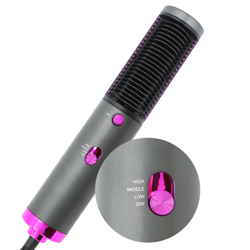 Electric Hair Straightener Comb One Step Hair Dryer Hot Air Styling Brush