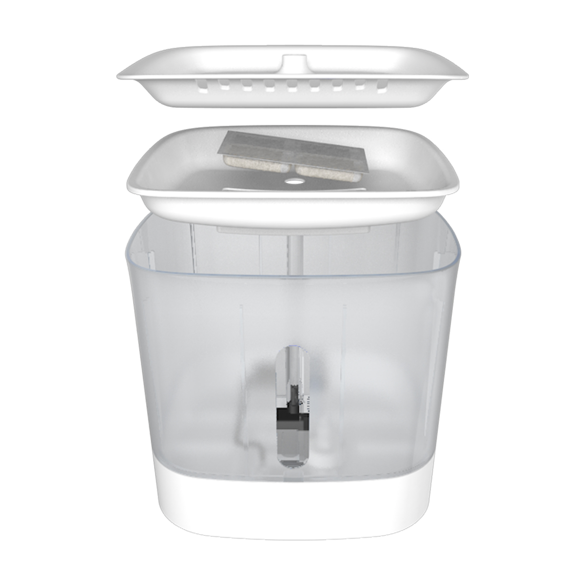 Transparent fresh Pet water Fountain Large Capacity Cat Dog Water Dispenser Automatic Intelligent Feeder