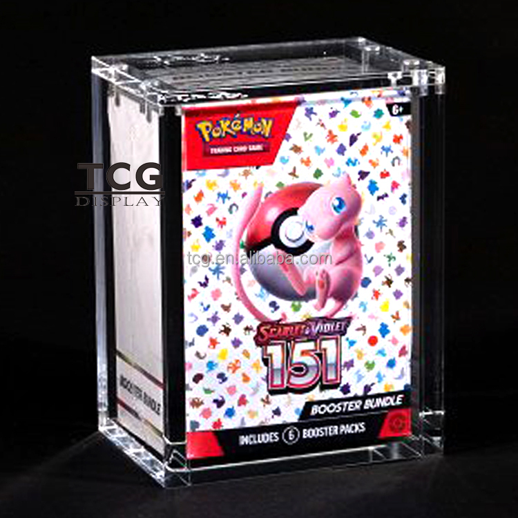 TCG Factory Direct Sales Pokemon 151 Japanese Version Enhanced Box UV Resistant Acrylic Protective case Be Customized in Size