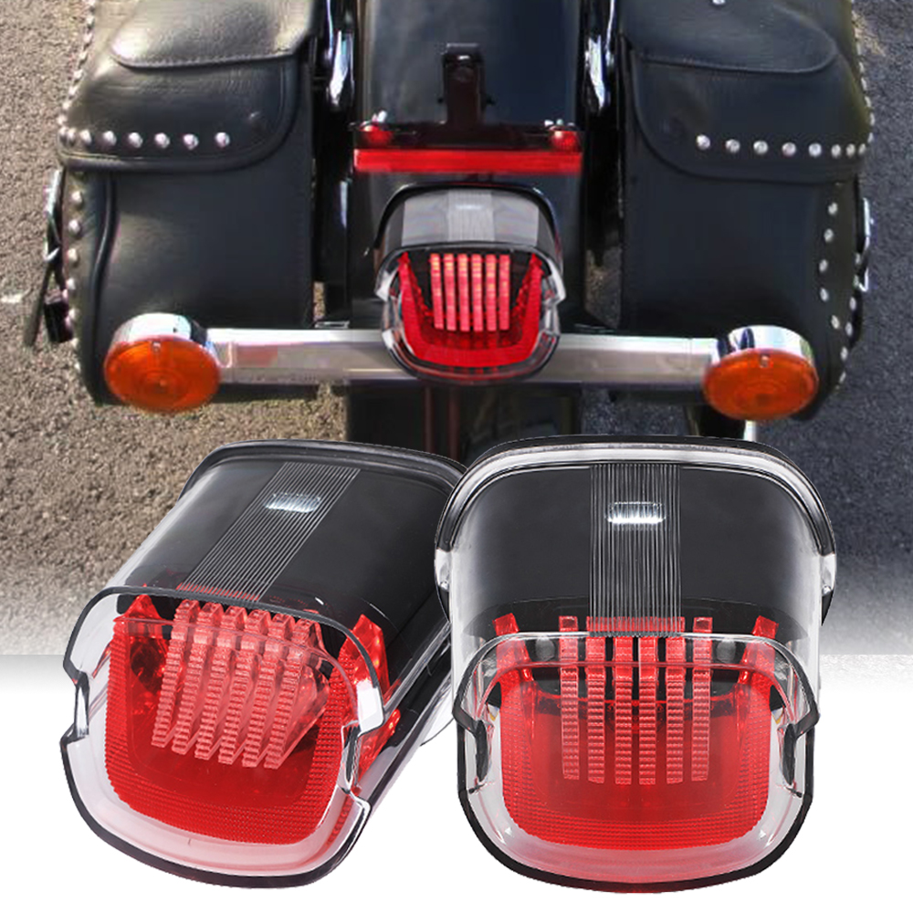 Improved motorcycle back tail light dynamic turn signal brake tail lamp number plate motorcycle daytime running light for Harley