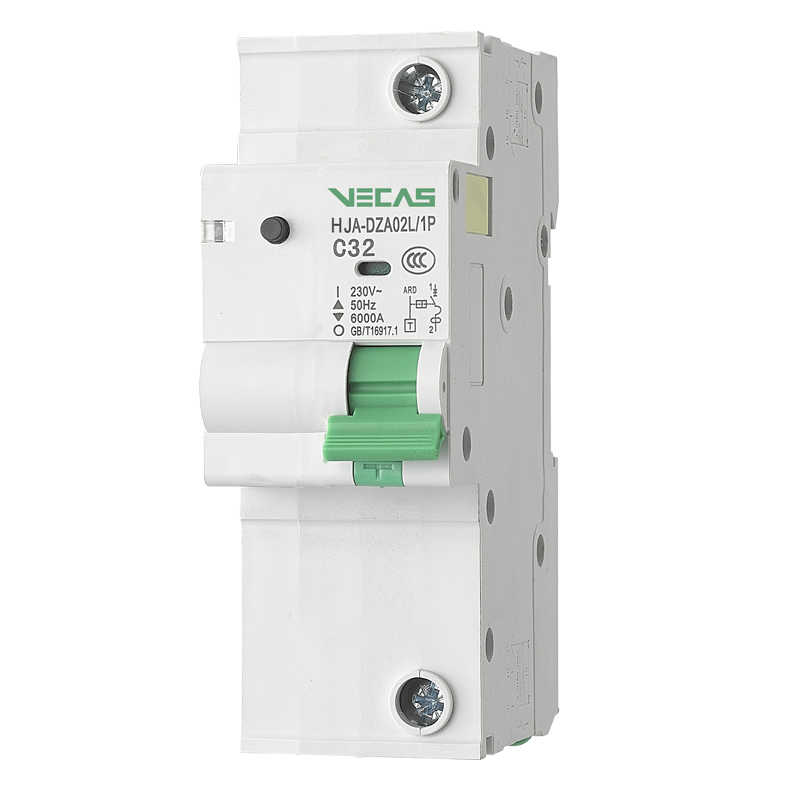 VECAS DZA20L серии 1 полюс 32A 63A 80A 230/400V 30ma 50ma УЗО RCBO автомат защити цепи 50HZ 6KA