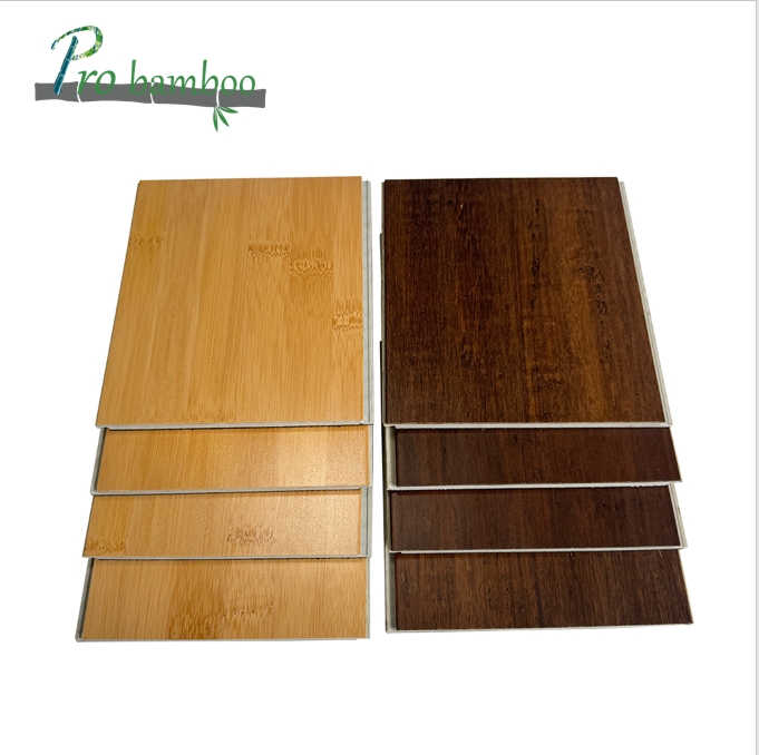 EN standard test and verified by TUV excellent performance pisos laminados pvc bamboo engineered flooring with solid wood board