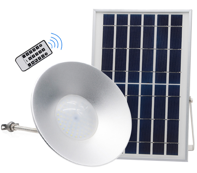 High Efficiency Polysilicon Aluminum Lampshade Solar Wall Light with Remote and Stainless Steel Bracket