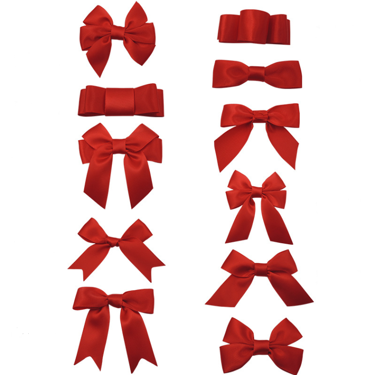 Pre-tied satin ribbon Bows for gift box packing gift ribbon bow