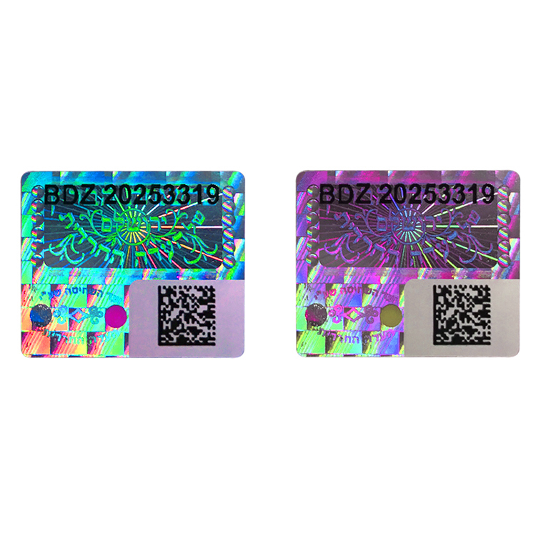 Безопасная Антистатическая однократная наклейка с голограммой Qr-кода
