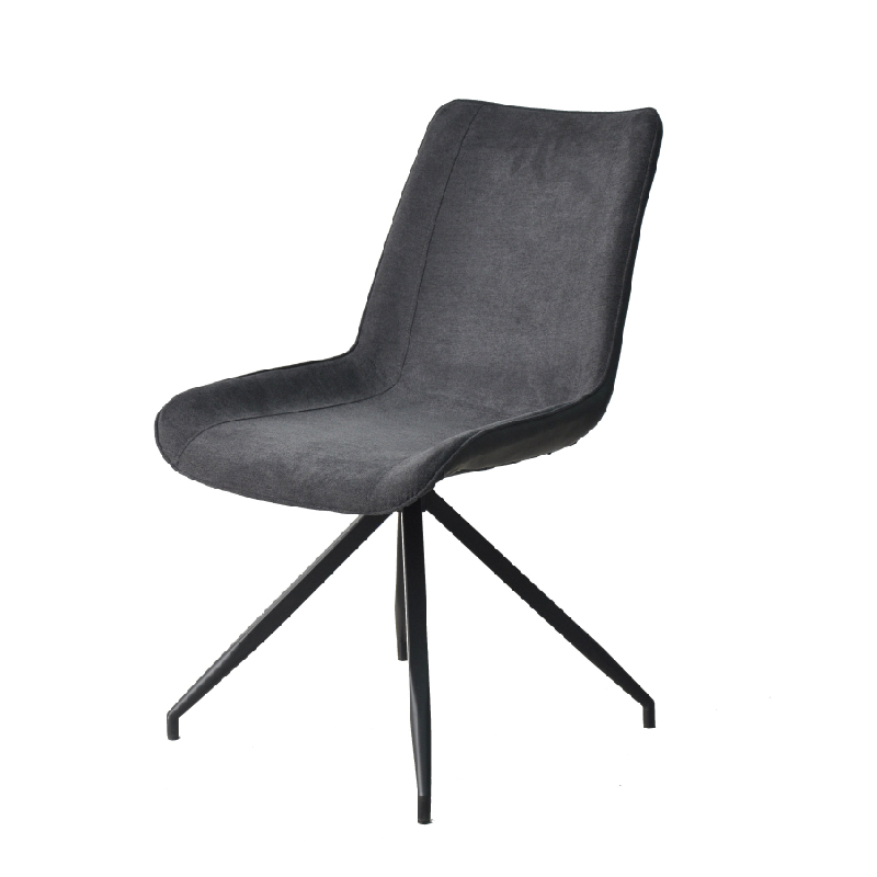 Wholesale new design dining room furniture kitchen chair armless fabric chairs dining with metal leg Y-1807