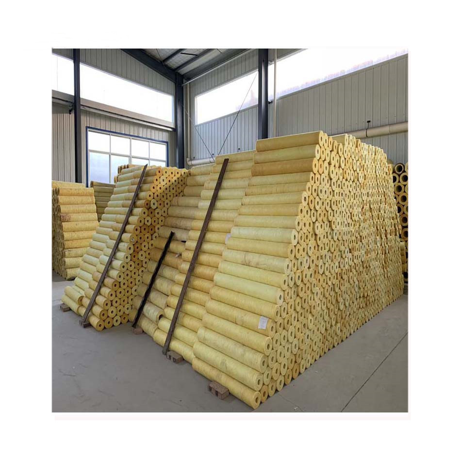 Glass wool pipe heat insulation material,fiberglass wool pipe