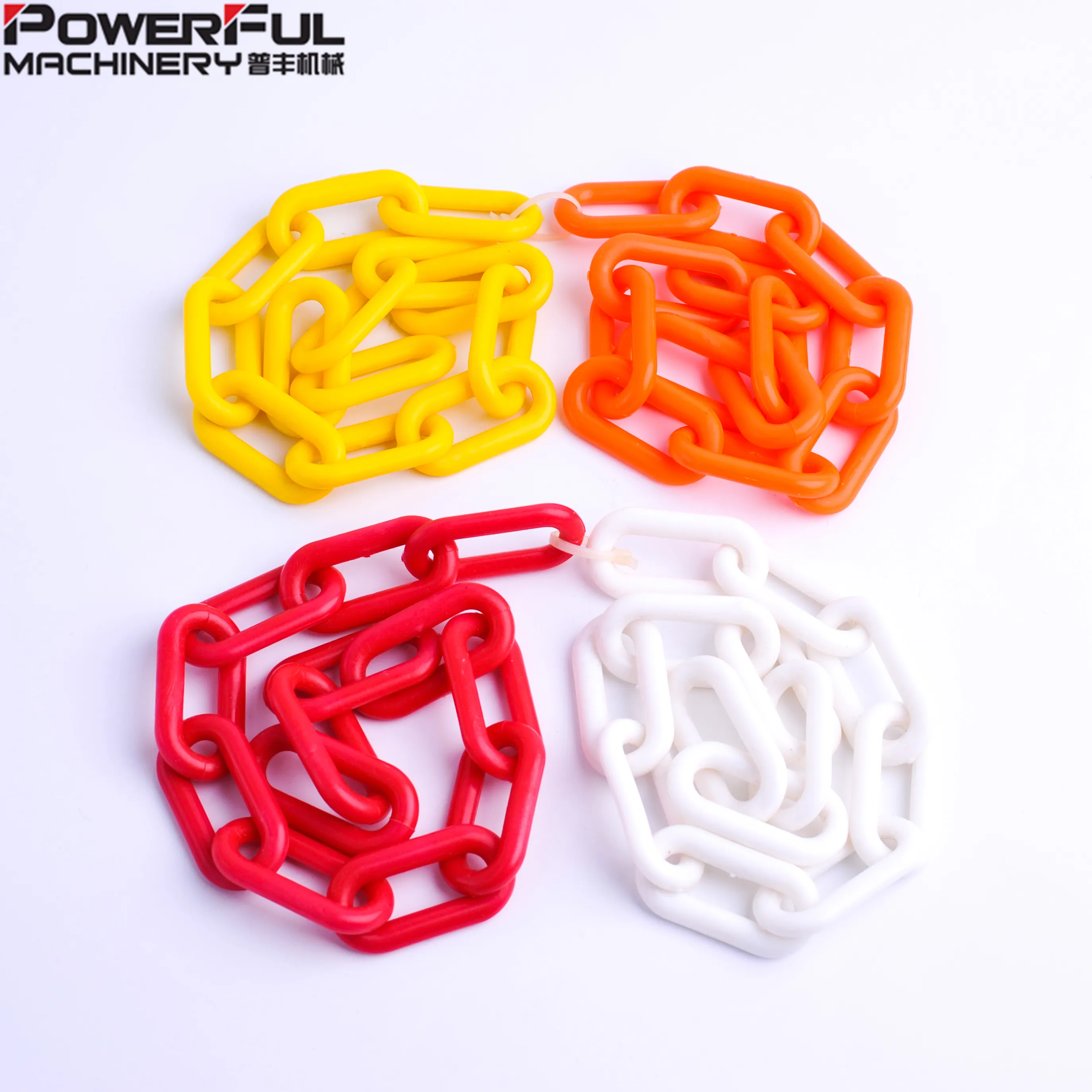 8MM PLASTIC CHAIN RED WHITE COLOR YELLOW BLACK COLOR OR OTHER COLOR