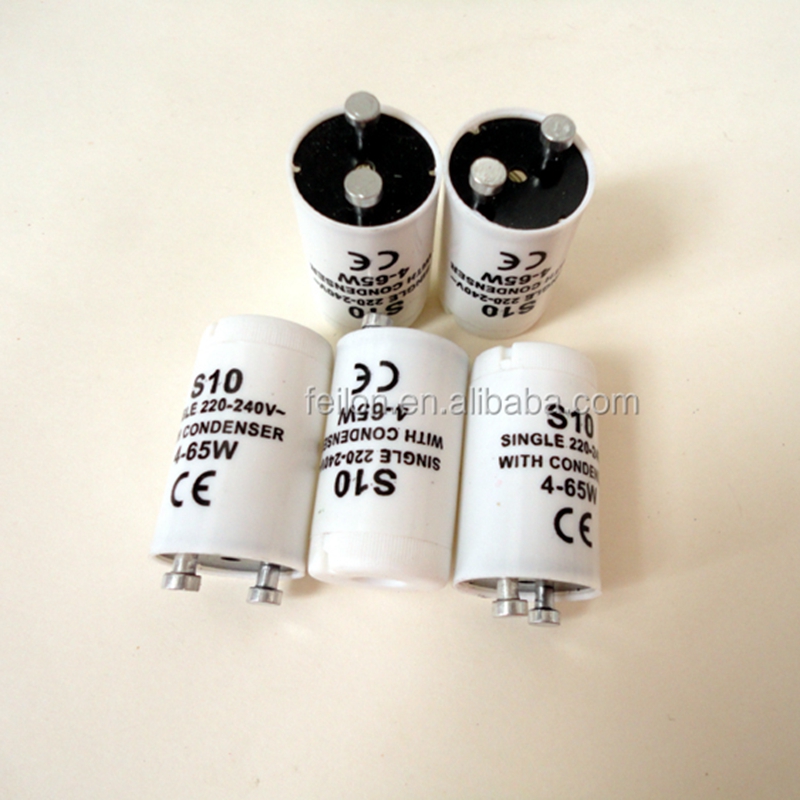 230V fluorescent tube light starter S10 4-65W/S2 4-22W glow starter for fluorescent light FSU FS-10 S10 S2/S10/FS-U/FS-2/FS-10