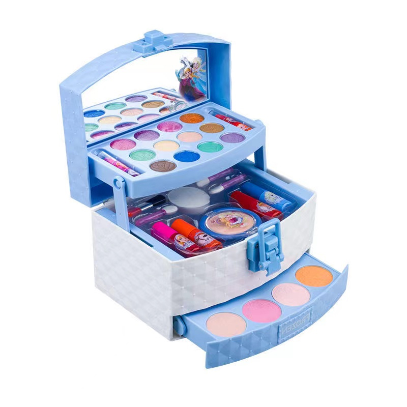 Children Makeup Set Petite Girls Shaped Cosmetics Palette Fashion Makeup Kit for Kids Toy Box Beauty Packing Packaging Plastic
