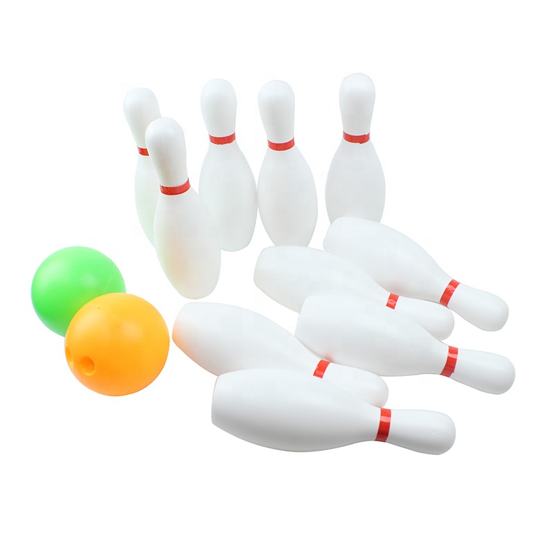 Пластиковые шарики для боулинга Tenpin, Детский развивающий пластиковый набор для боулинга, забавное оборудование для боулинга, 10 штырьков, 2 шарика