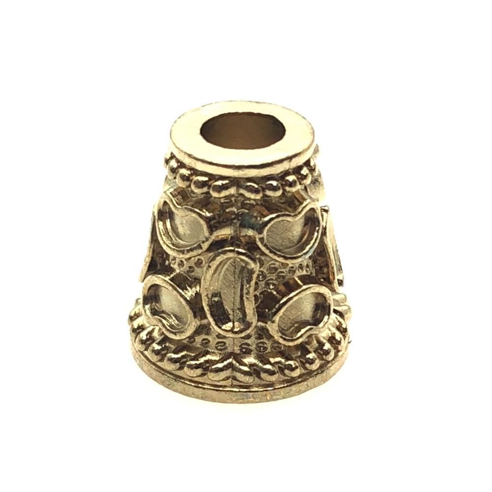 Factory direct sales custom zinc alloy embossed rope metal cord stopper