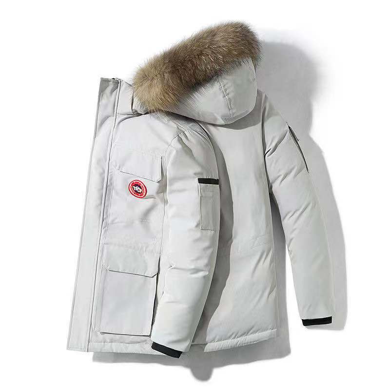 Collar Jackets For Men Ski Hooded Puffer Jacket Size M-8XL  Men's Padded Winter Jackets With Fur