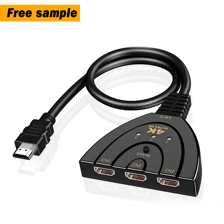 Высокое качество 4K * 2K световой индикатор abs hdmi 3 в 1 из коммутатор проводной разветвитель