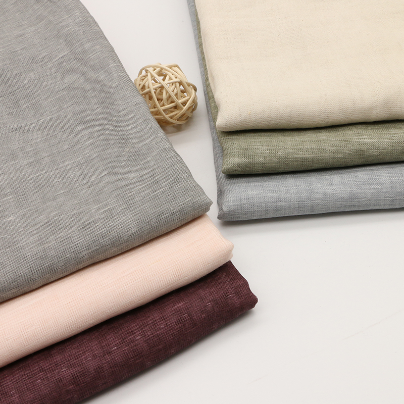 In stock winter thickening linen clothing fabric high end warmth clothing cotton fabric