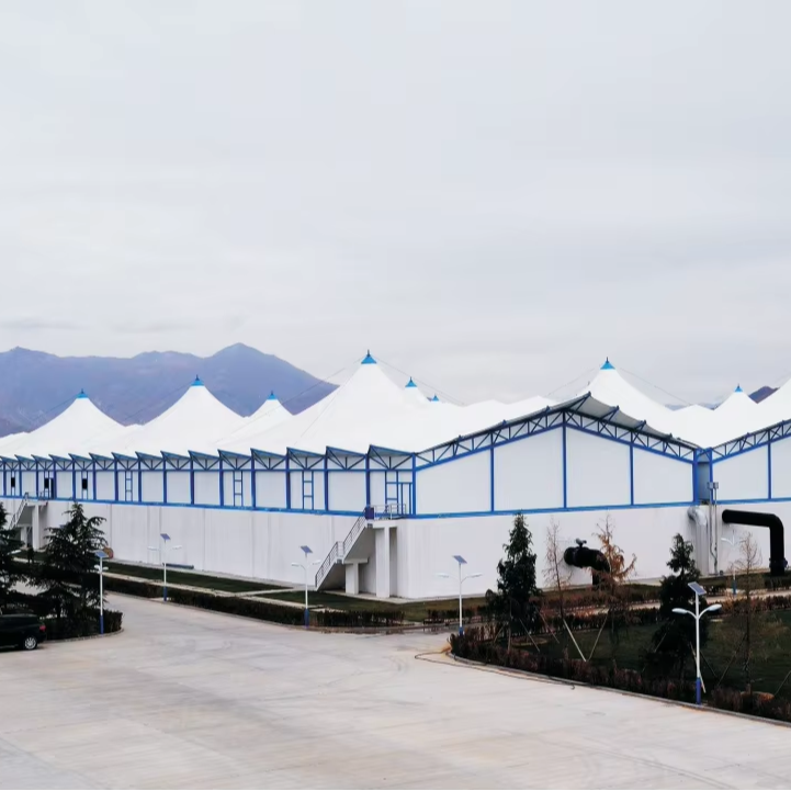 Factory Wholesale 100% Polyester PVC Tarpaulin for Architecture Double Side Acrylic Treated Tensile Membrane