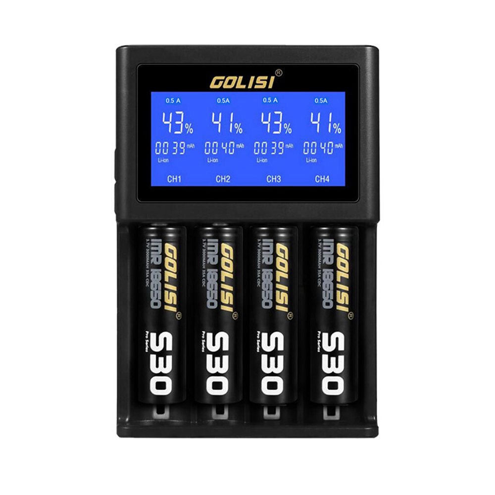 Зарядное устройство Golisi S4 2.0A Smart с ЖК-экраном