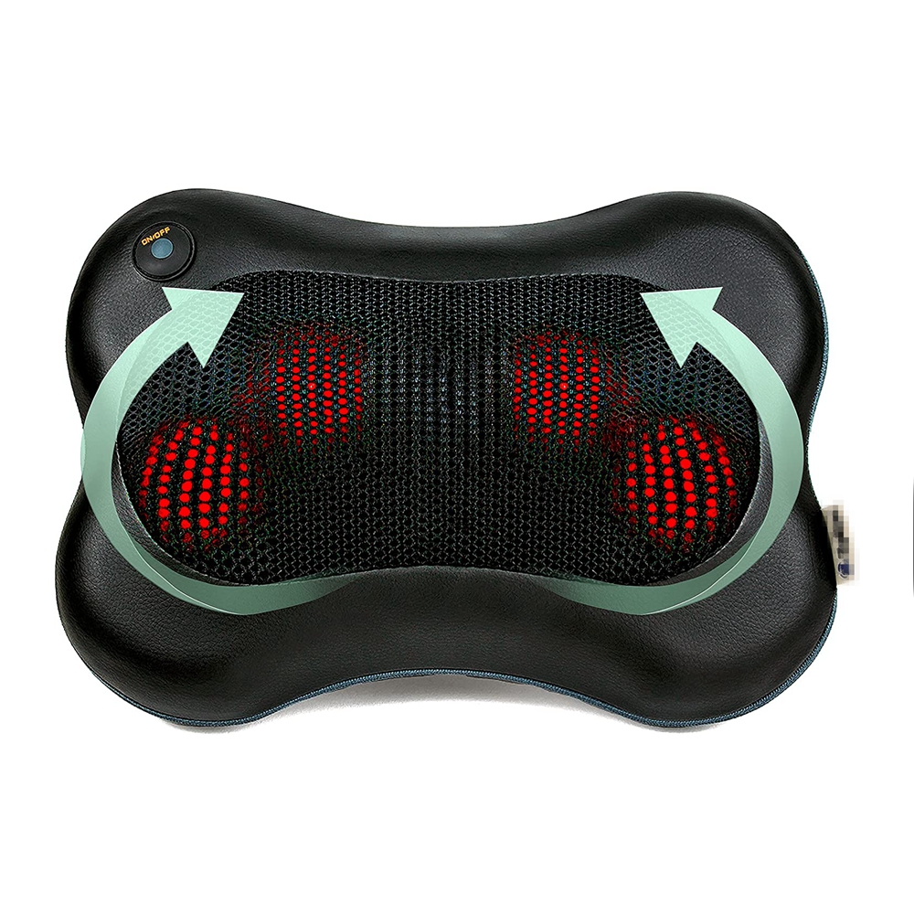 Relaxation car & home Massage Pillow Vibrator Electric Shoulder Back Heating vibrating wireless travel Neck Massager