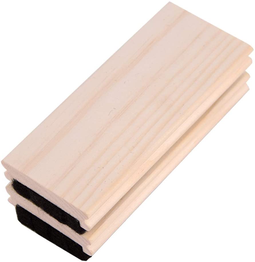 Chalkboard Eraser Pine Wood Felt Campus Style Eraser Cleaner Duster