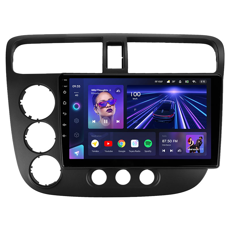 TEYES CC3 для Honda Civic 7 2000 - 2006 автомобильный Радио Мультимедиа Видео плеер Навигация стерео GPS Android No 2din 2 din dvd