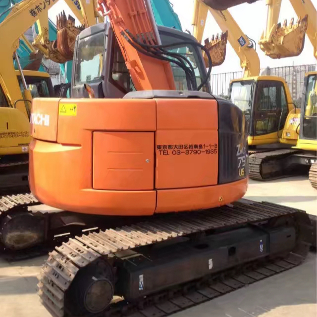 Бывший в употреблении японский экскаватор Hitachi ZX75US/Высококачественный Экскаватор Hitachi ZX75