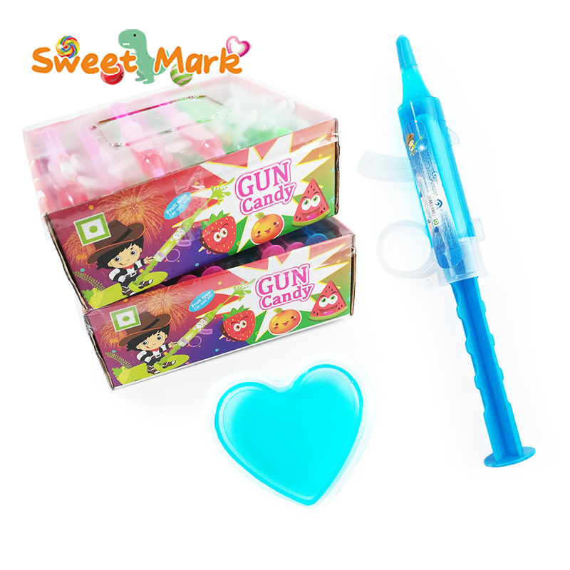 Funny Mix Colored Gun Toy Fruity Flavor Gun Shaped Spray Candy