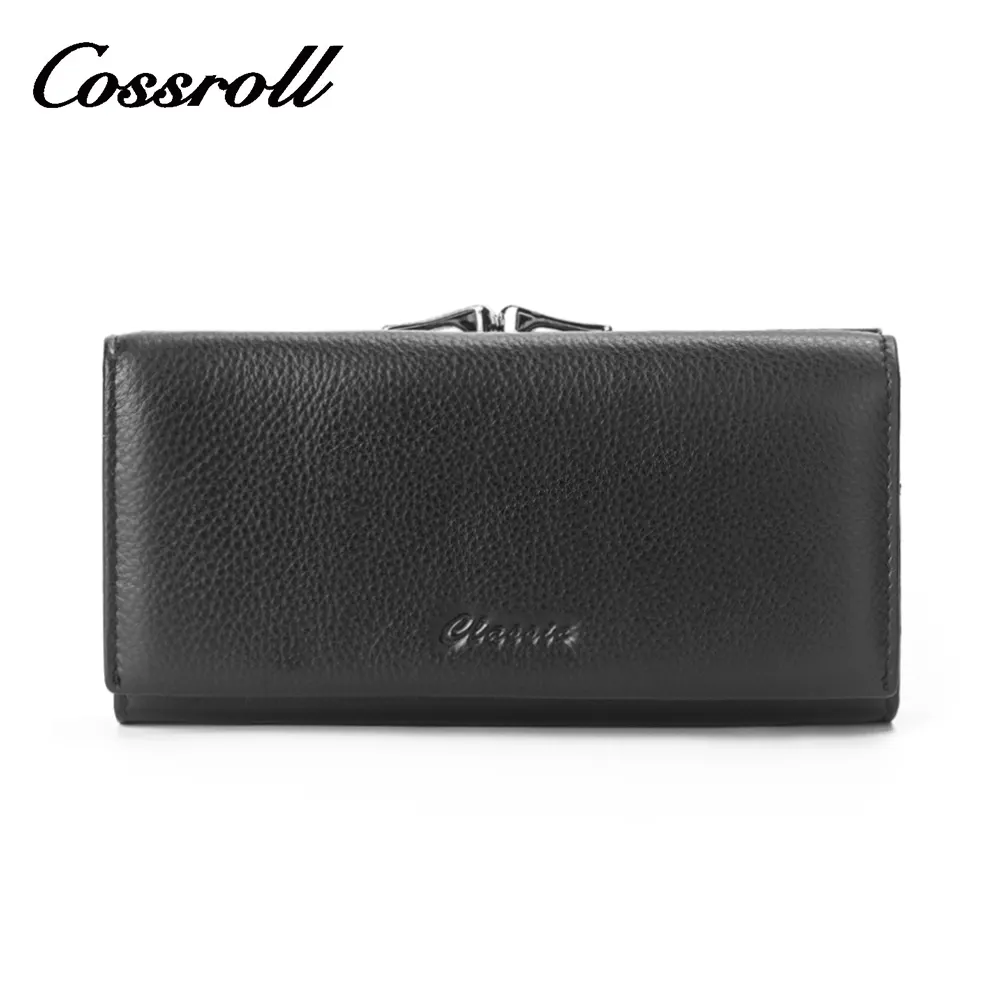 Popular 2023 Genuine Leather Ladies Fashionable Purse Good Quality Clutch Wallet For Women Phone Wallets